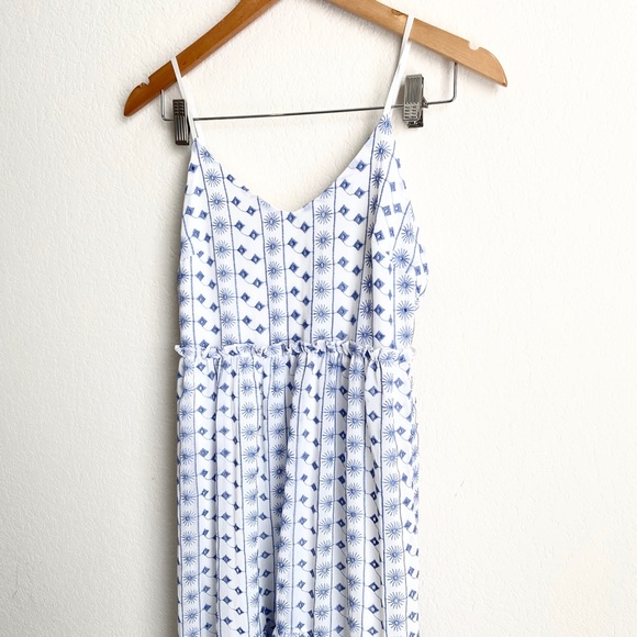 Francesca’s Maxi Eyelet Ruffle Dress - Picture 2 of 7